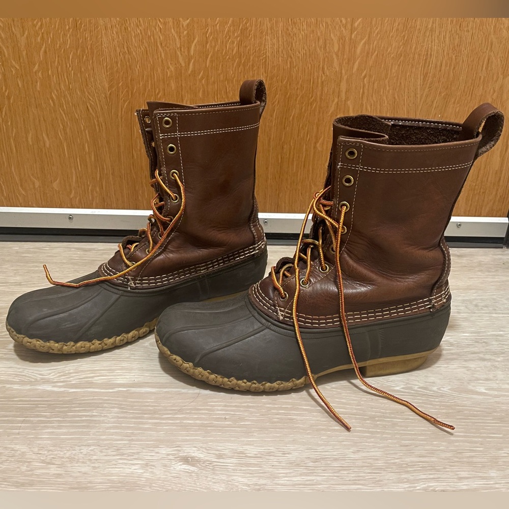 LL Bean boots brown 10” size 10